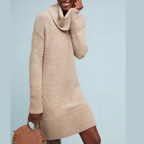 Anthropologie Dresses & Skirts - Anthropologie Senoran Cowl Neck Sweater Dress